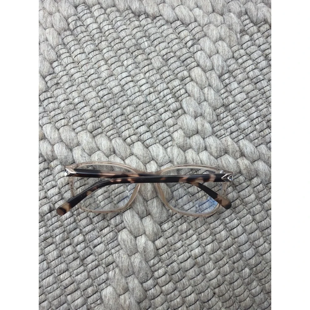 Marchon NYC Eyeglasses Women Peach Tortoise Rectangular Frames ONLY